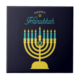 Carreau Hanoukka Shabbat Art