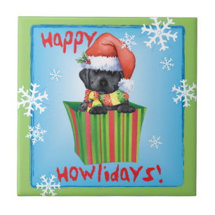 Carreau Happy Howlidays Black Lab