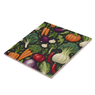 Carreau Happy Vegetables Healthy Food Collection populaire