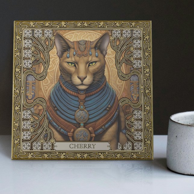 Carreau Harmonie symétrique personnalisée Chat Esprit anim (Créateur téléchargé)