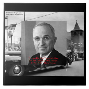 Carreau Harry Truman Citation Sagesse "N'A Pas Donné D'Enf