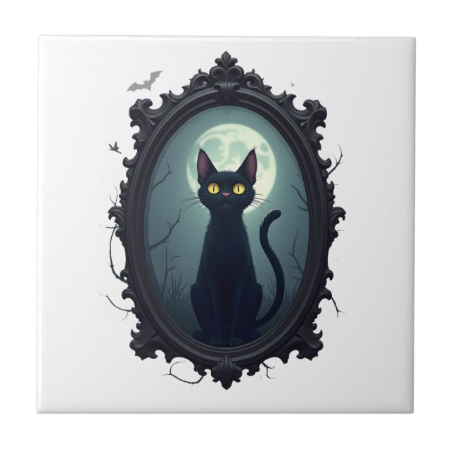 Carreau Haunted Cat Mirror (Devant)