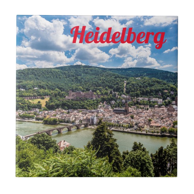 Carreau Heidelberg Neckar Panorama Allemagne (Devant)