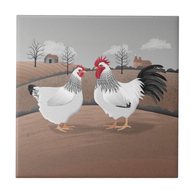 Carreau Hen & Rooster (Devant)