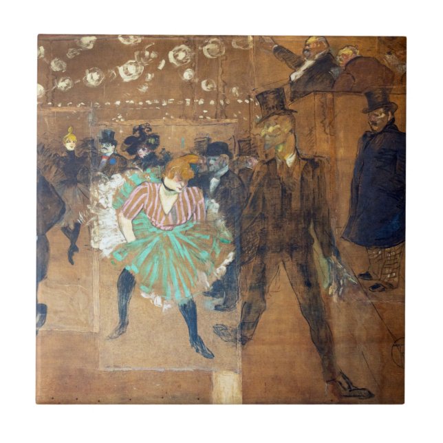 Carreau Henri de Toulouse-Lautrec - Danse à la Rouge (Devant)