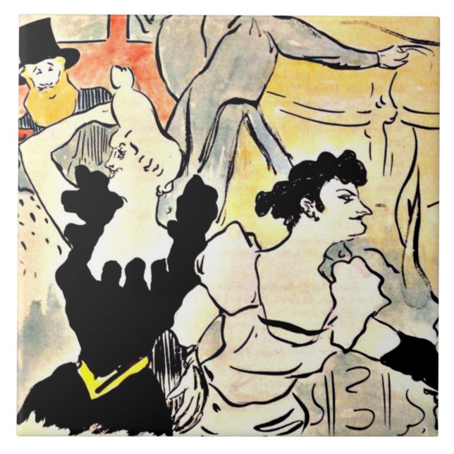 Carreau Henri de Toulouse-Lautrec, le bal (Devant)