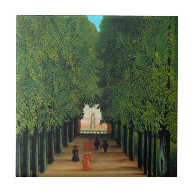 Carreau Henri Rousseau, Avenue dans le Parc à Saint Cloud (Devant)