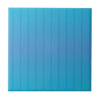 Carreau Herringbone bleu Aquamarine