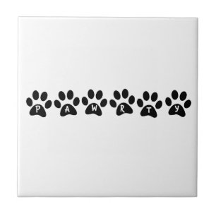 Carreau Heure pour un animal familier PAWrty ! - Empreinte