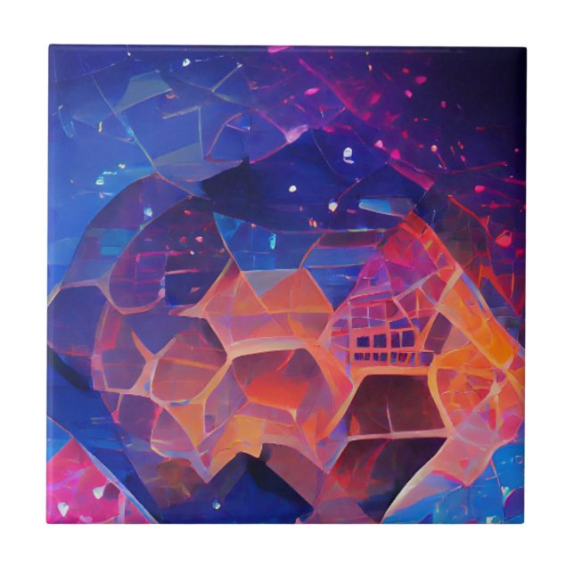 Carreau Hexagon géométrique colorimétrique conception de l (Devant)