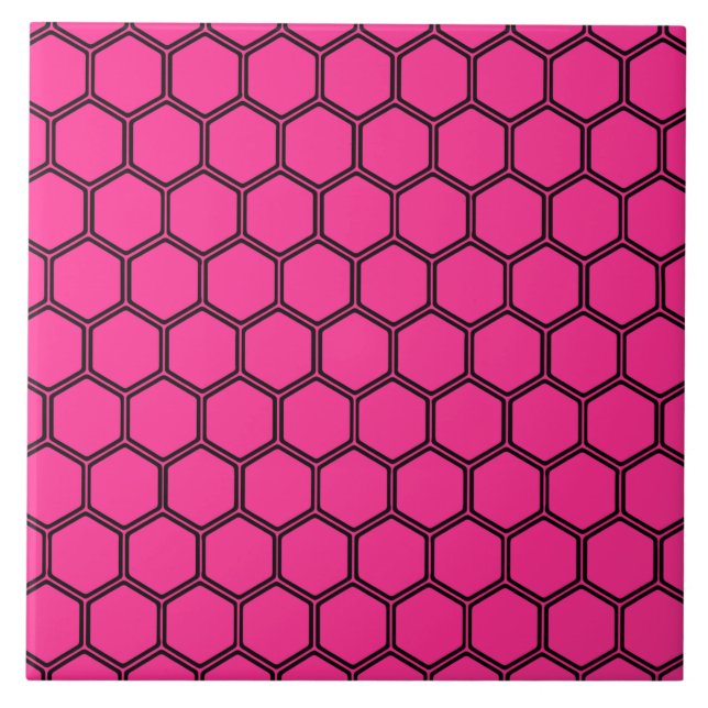 Carreau Hexagone 3 de roses indien (Devant)