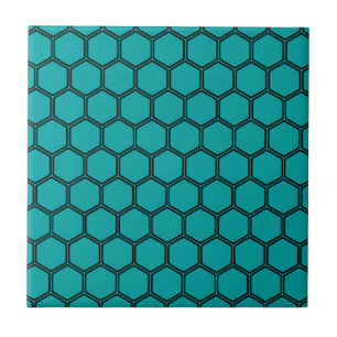 Carreau Hexagone turquoise 3