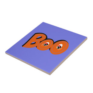 Carreau Hey Boo Je T'Ai Craigné Typographie Dessin Art