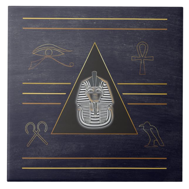Carreau Hiéroglyphes du pharaon égyptien (Devant)