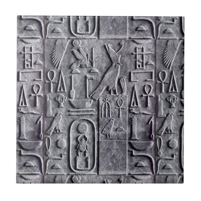 Carreau Hiéroglyphes égyptiens Symb Egypte d'Egyptology de (Devant)