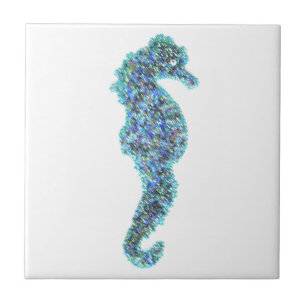 Carreau Hippocampe de perle