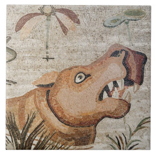 Carreau Hippopotame, mosaïque du Nil, Chambre du faune