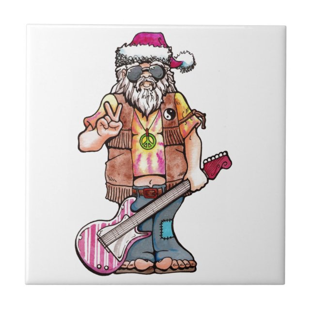 Carreau Hippy Père Noël dit "Cool Yule" (Devant)