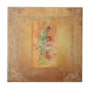 Carreau Hiver par Alphonse Mucha