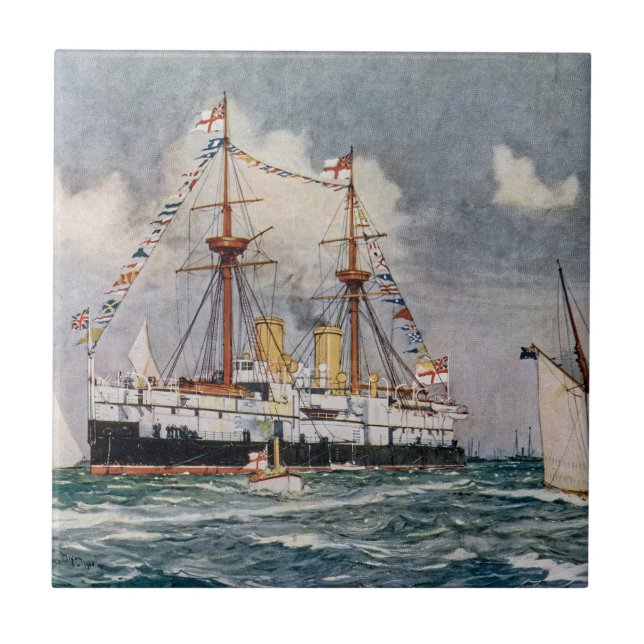 Carreau HMS inflexible en fer cuirassé 1876 (Devant)