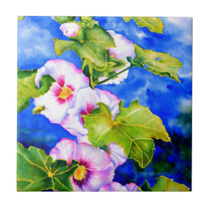 Carreau Hollyhocks