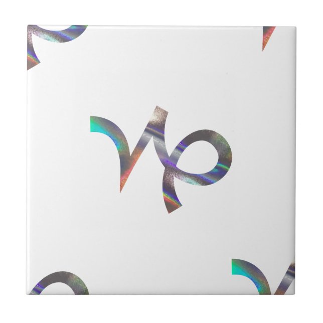 Carreau hologramme Capricorne (Devant)