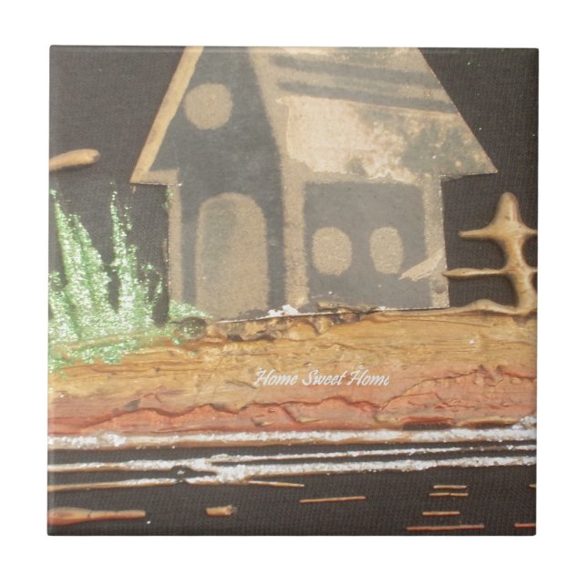 Carreau Home Sweet Home Art Imprimer (Devant)