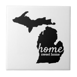 Carreau Home Sweet Home Michigan Silhouette