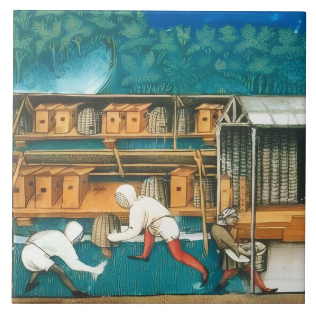 CARREAU HONEY BEE / BEEKEEPER BEEKEEPING MONOGRAM (Devant)