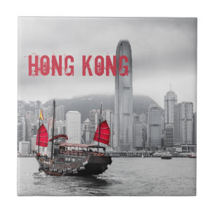 Carreau Hong Kong Skyline Panorama cadeau Art