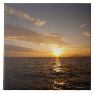 Carreau Horizon de la Grèce, mer Égée au lever de soleil