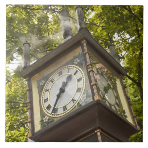Carreau Horloge à vapeur dans le quartier Gastown