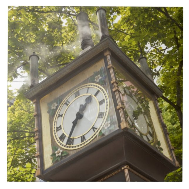 Carreau Horloge à vapeur dans le quartier Gastown (Devant)