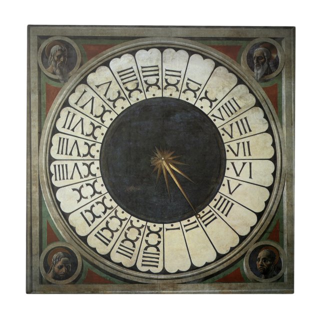 Carreau Horloge dans le Duomo par Paolo Uccello (Devant)
