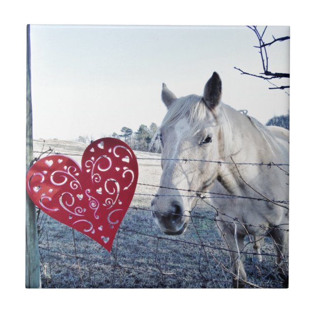 Carreau HORSE coeur Valentine (Devant)