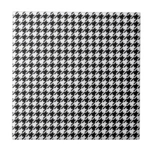Carreau Houndstooth noir et blanc par Shirley Taylor