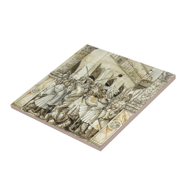 Carreau Humiliation de Hans Holbein- de la valériane (Côté)