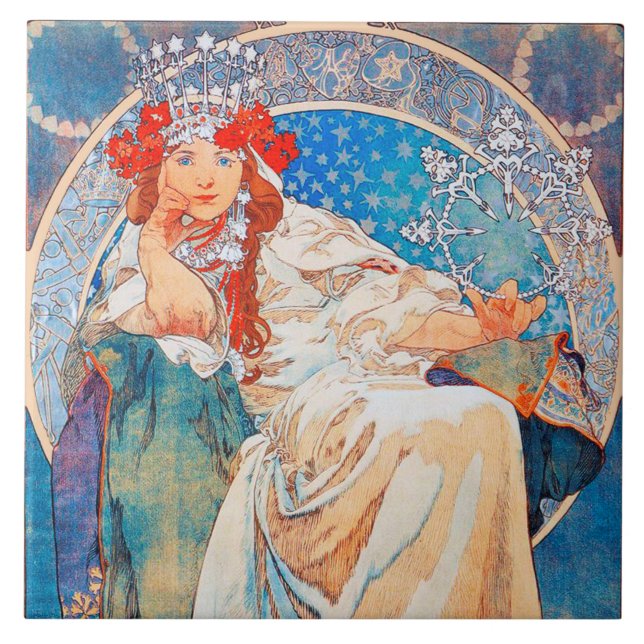 Carreau Hyacinth, Mucha (Devant)