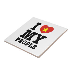Carreau I Heart (Love) My Viet People
