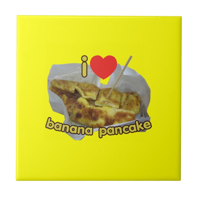 Carreau I Love (Coeur) Banana Pancake ... Thai Street Food (Devant)
