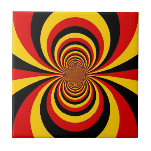 Carreau I Love Germany National Flag Colors Art Print