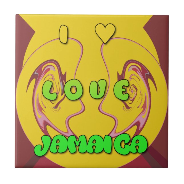 Carreau I love Jamaica (Devant)