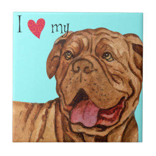 Carreau I Love my Dogue de Bordeaux