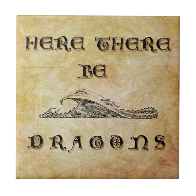 Carreau Ici Il Y A Des Dragons (Devant)