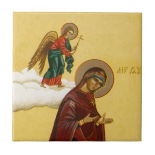 Carreau Icône russe de Vierge Marie