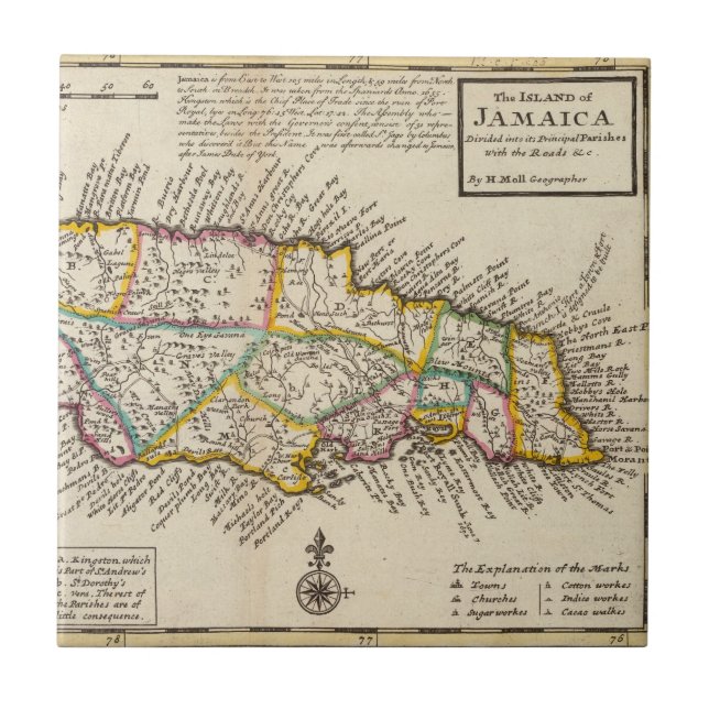 Carreau Île de la Jamaïque (Devant)