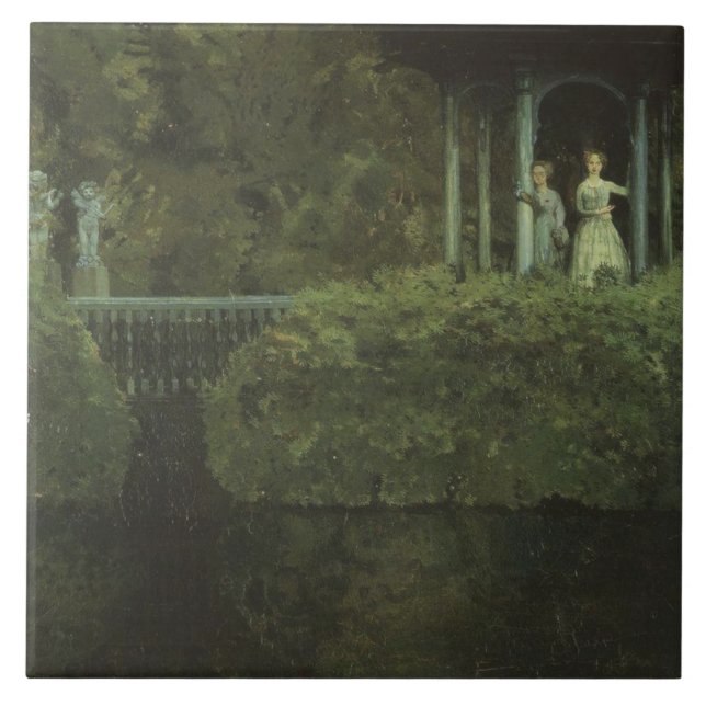 Carreau Île de l'Amour (par Konstantin Somov) (Devant)