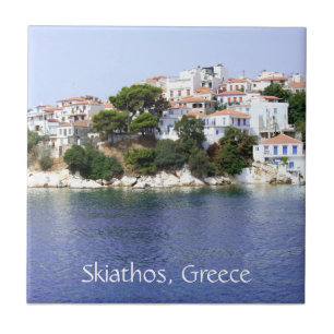Carreau Île de Skiathos, Grèce Tile