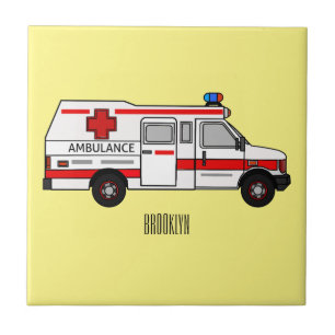 Carreau Illustration d'ambulance