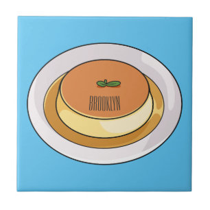Carreau Illustration de caramel de crème